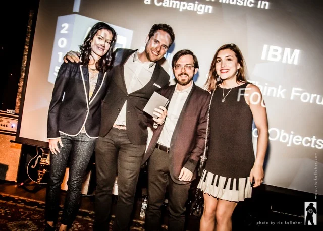 Rani Vaz, BBDO’s Head of Music with Campaign winners from Found Objects.