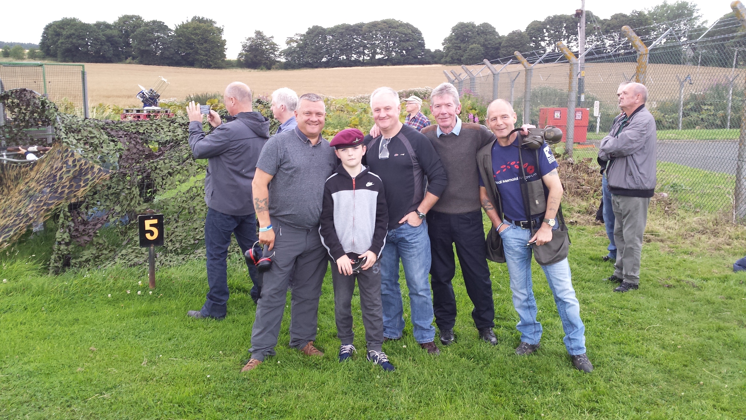  Major Terry Mc Vey with "OLD" MUCKERS and his young Son 