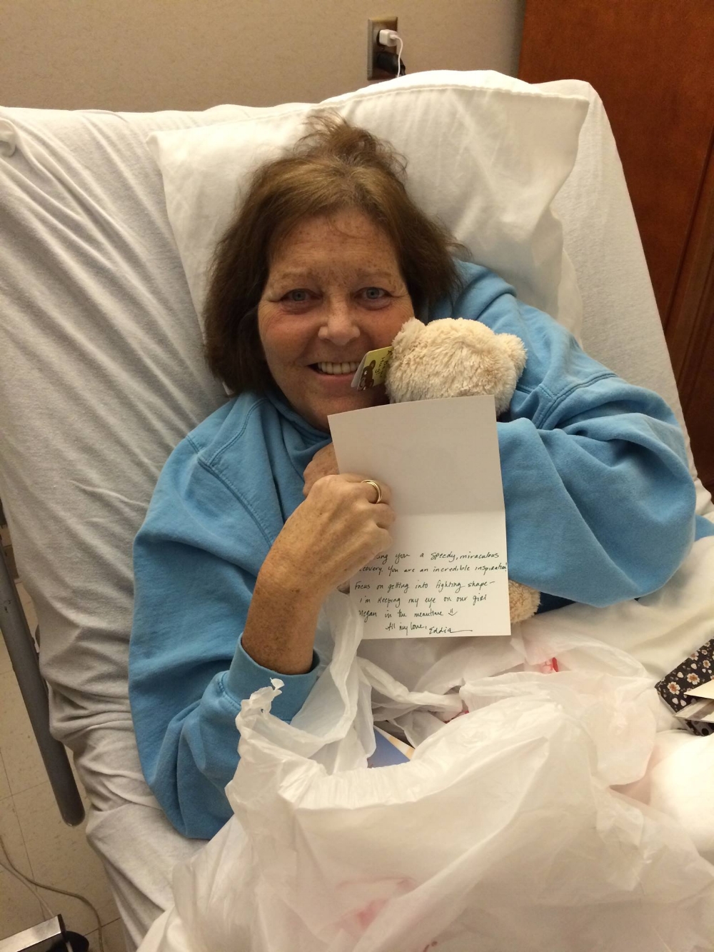 Hope Package recipient, inspiration and cancer warrior, Kathy Stewart.