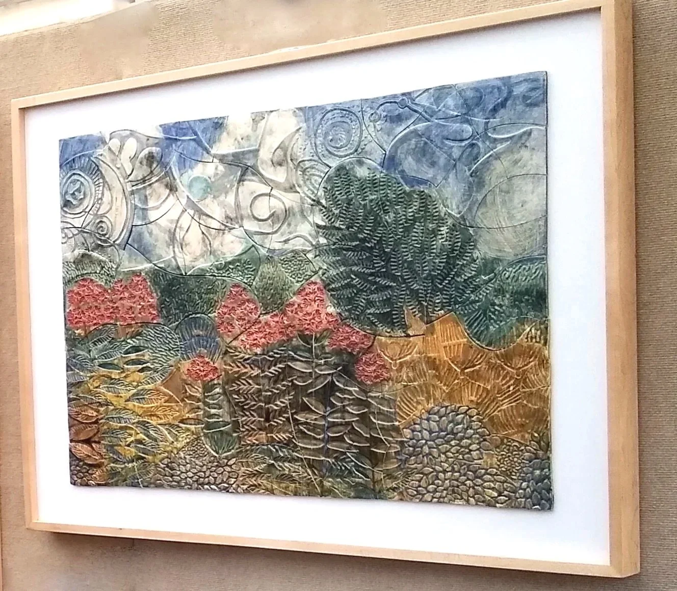These Large Pieces are Framed in Maple