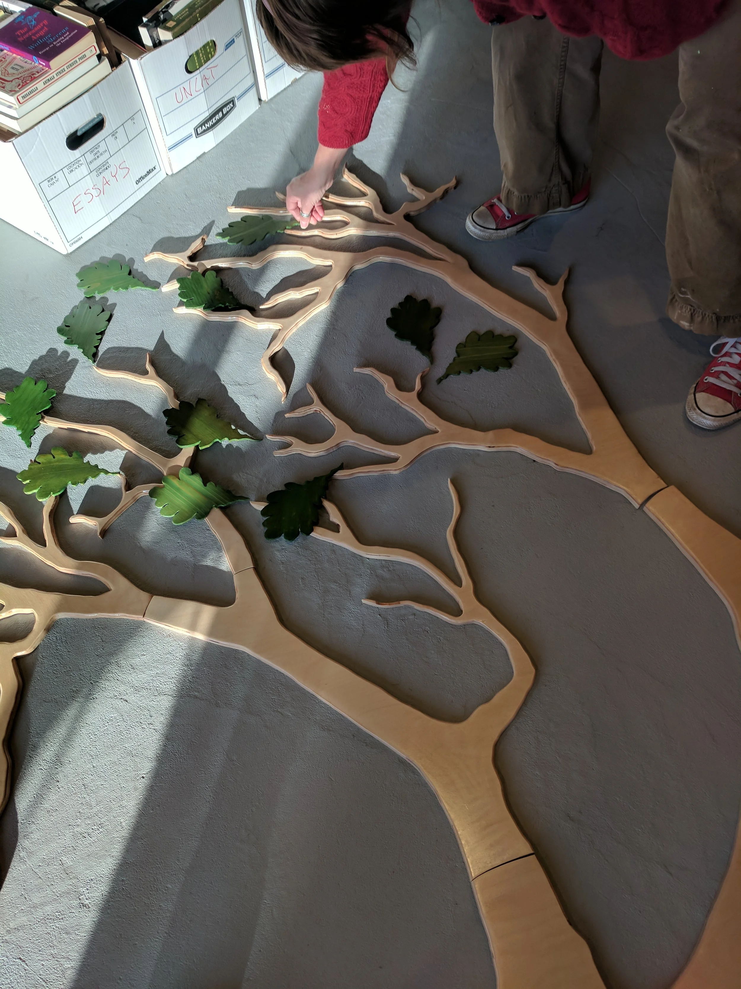 Leaf placement