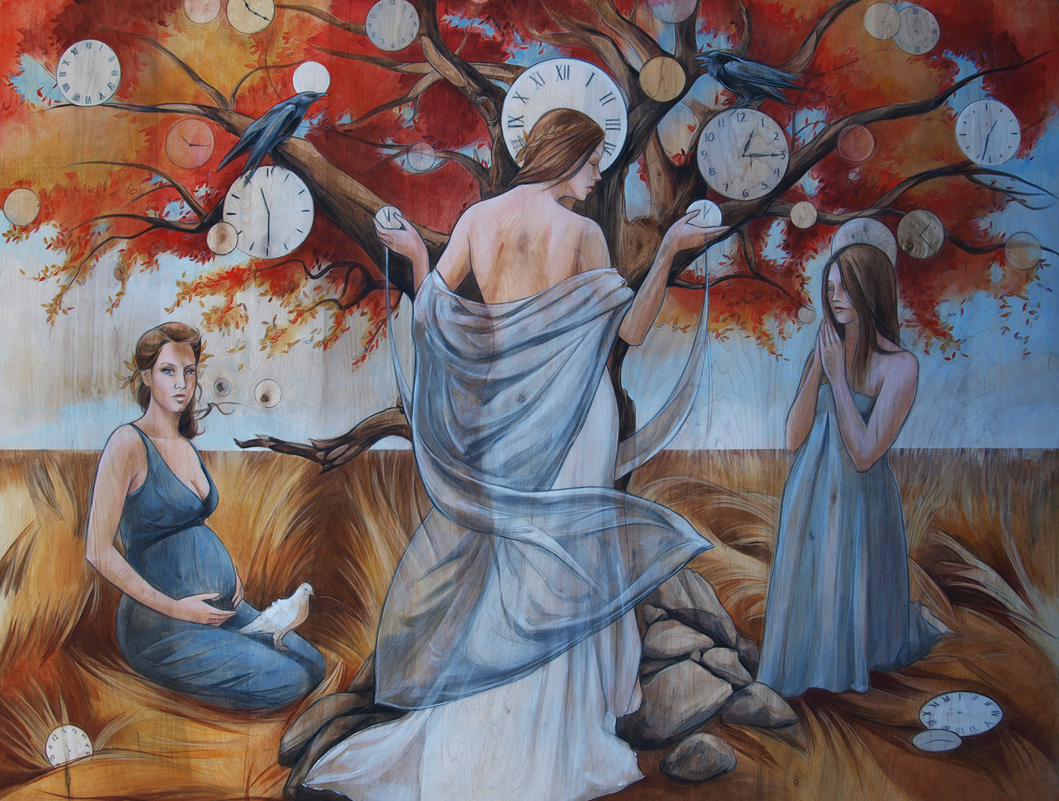 fleeting youth at the tree of time