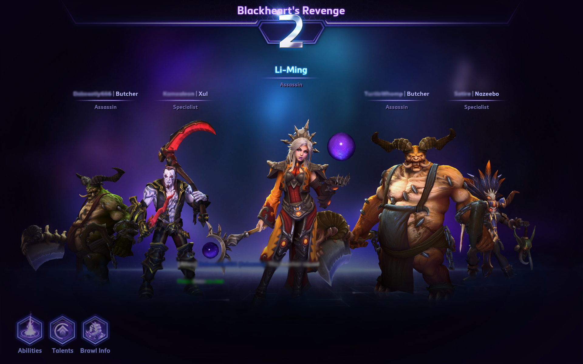 Heroes Brawl Hero Pick Screen