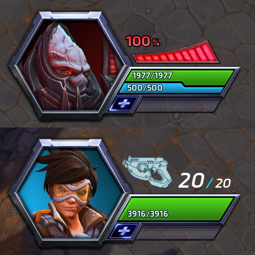 Alarak and Tracer: Hero UI