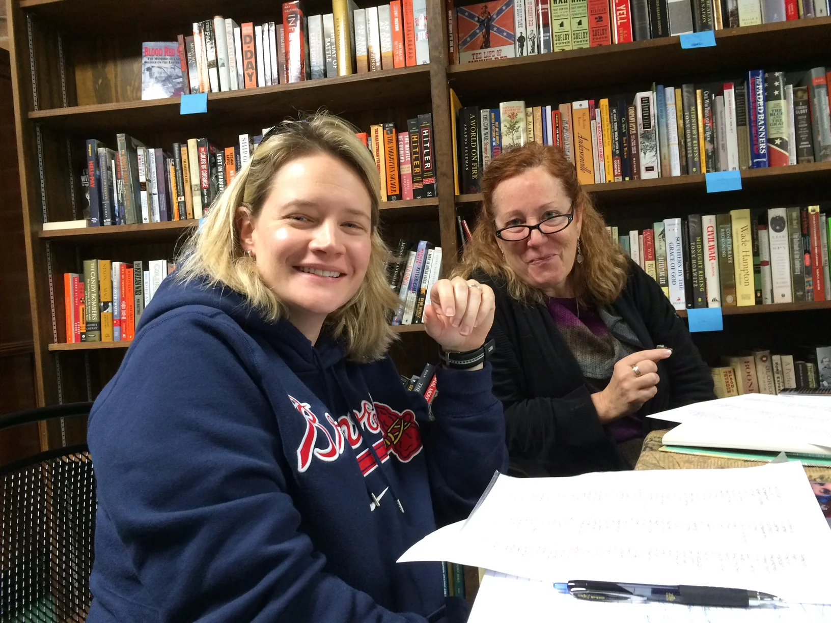 Tracy and Donna, participants at recent personal branding workshop.