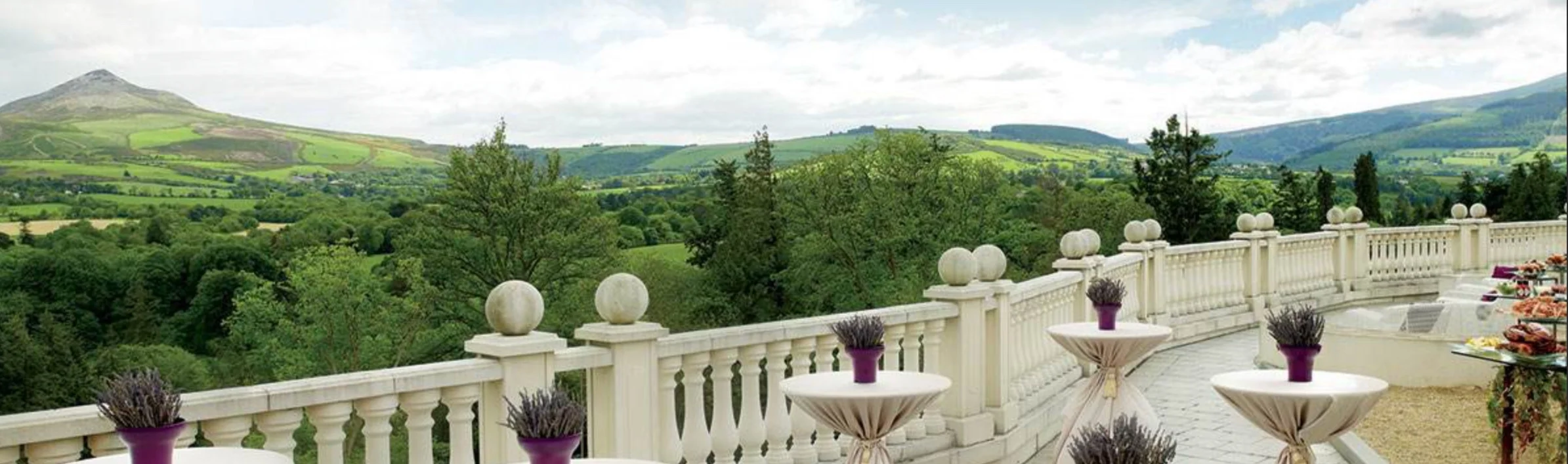 VIEW FROM POWERSCOURT HOTEL
