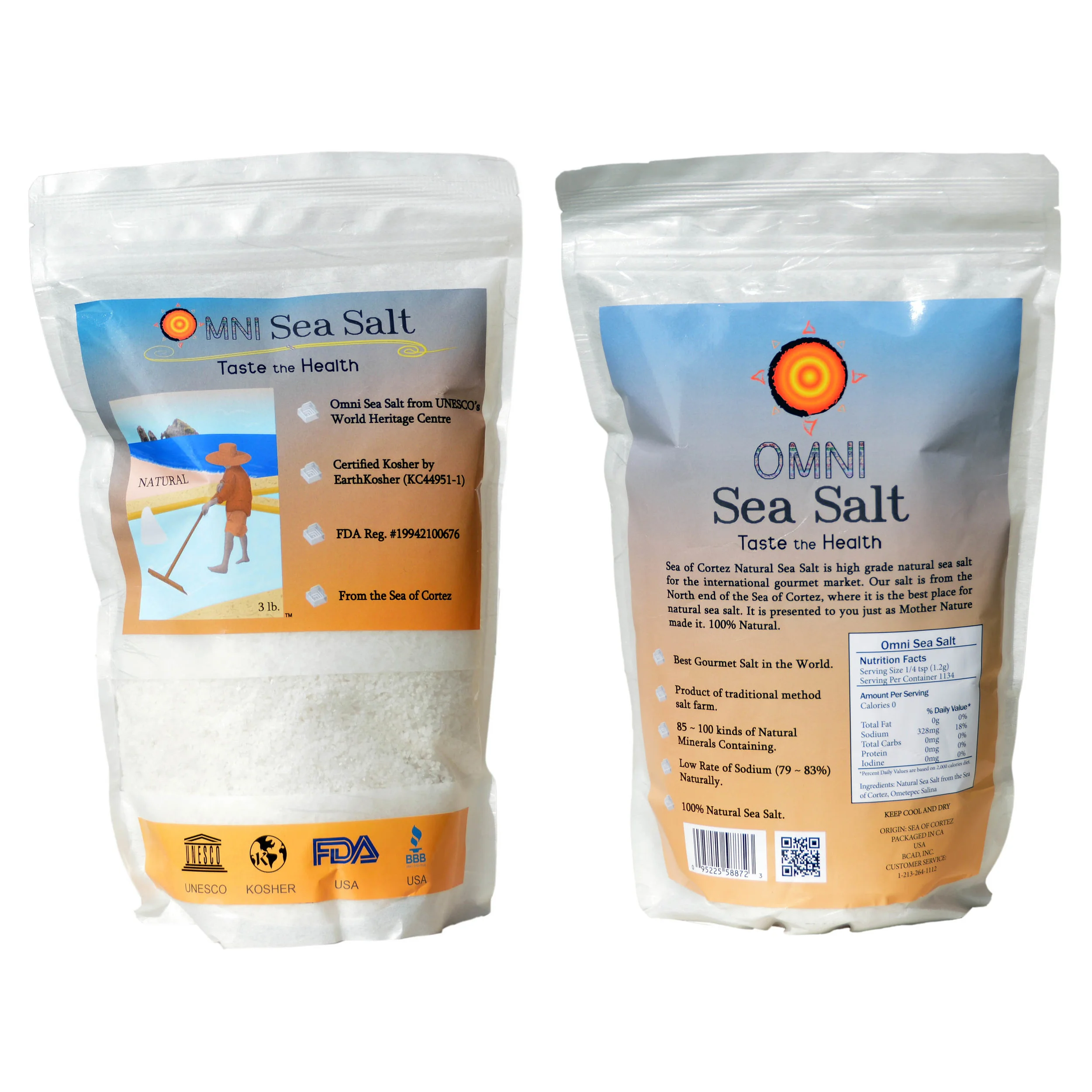 SALT PACKAGING LABEL
