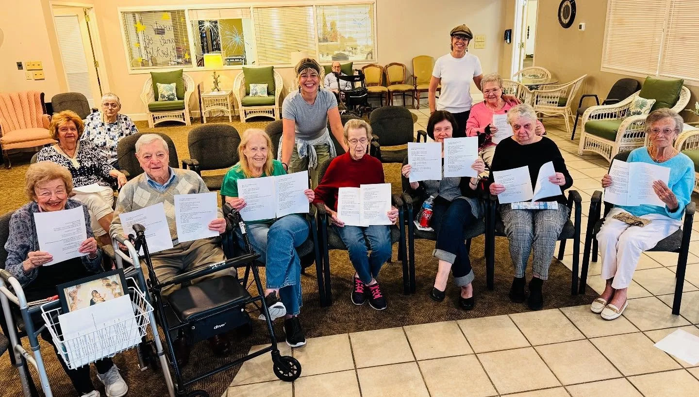 We had a great time this morning leading our songwriting circle at The Village at Holiday! Our friends brought the soul and the stories—and together we wrapped up the two original blues songs we started last month. So much creativity, rhythm, a