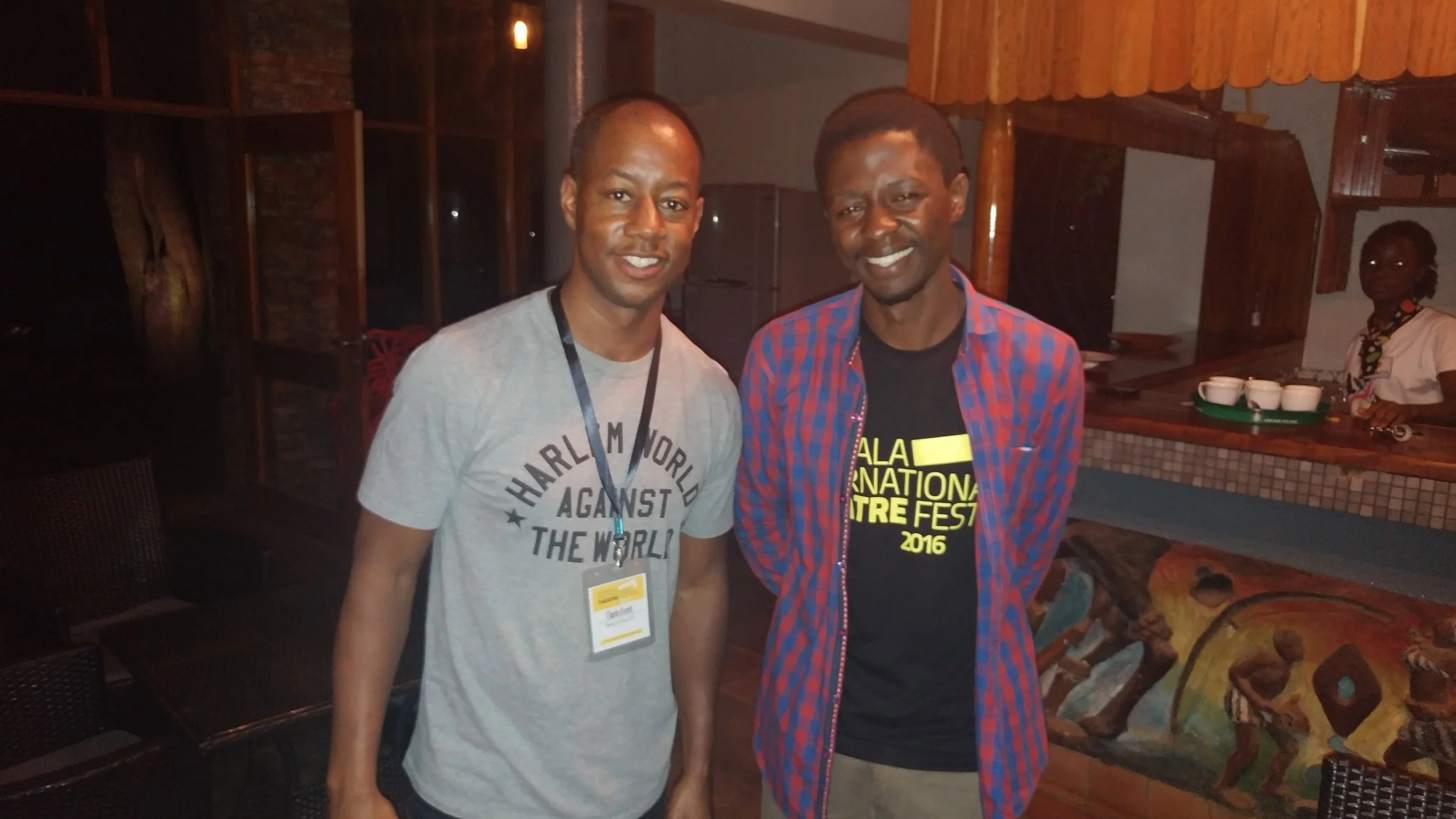 With brilliant Ugandan poet Peter Kagayi 