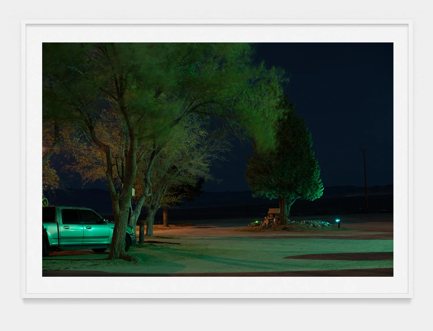 'Green Windy Night' 2016 42"x64" Archival pigment print.