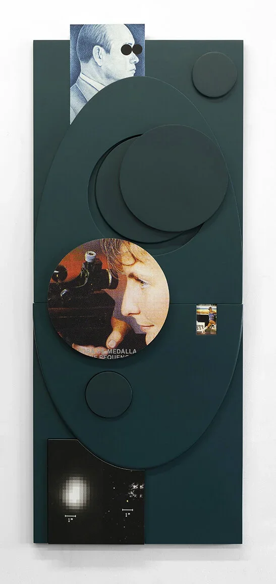 When we were shooting for the stars , 2020, Clear varnished archival pigment print, Dibond, satin poly-finished MDF, 60 x 25 x 5 inches