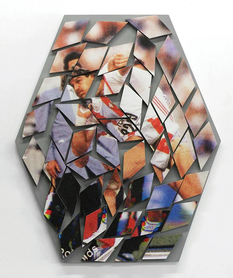 Extreme Competition-Poids , 2020, Clear varnished pigment print mounted on Dibond, poly-finished MDF, 40 x 35 x 5 inches