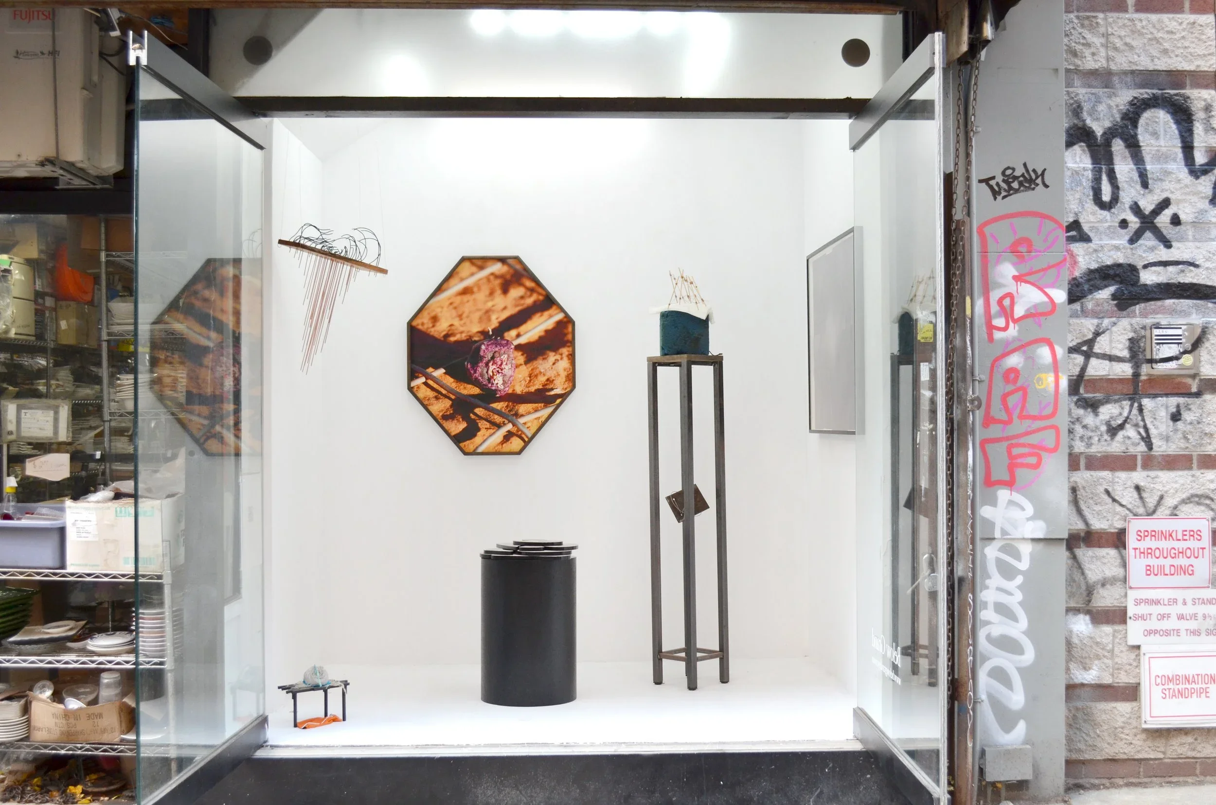 Installation view of Classical Mechanics, Below Grand, New York, NY, 2021.