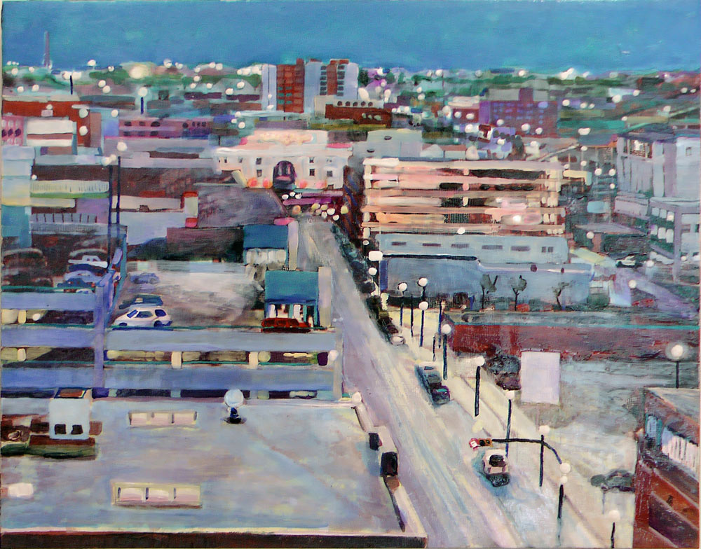 Early Evening Rose St., Acrylic/Panel, 2011