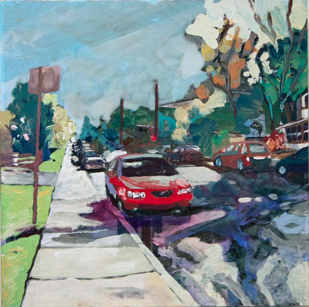 Intersections Off College, 8" x 8", 2011