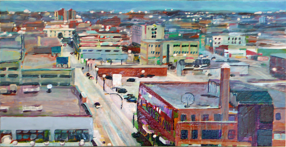 Long View Rose St, Acrylic/Panel, 2011