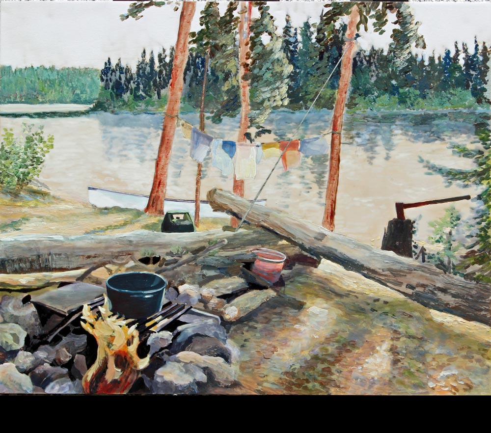The Best Camp Site Ever, 16" x 20", 2016