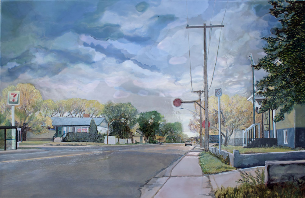 Leaving the Neighbourhood, Acrylic Panel, 2016