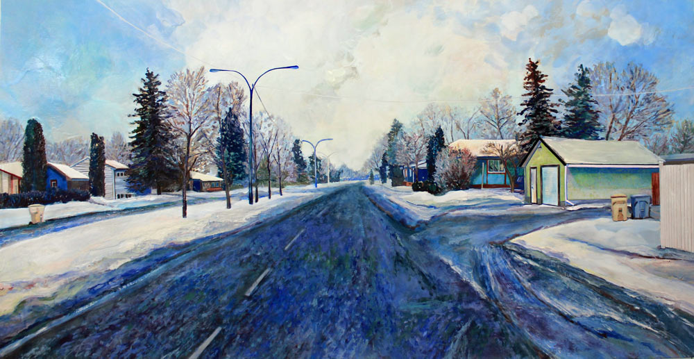 Dashcam, 24" x 48", 2019