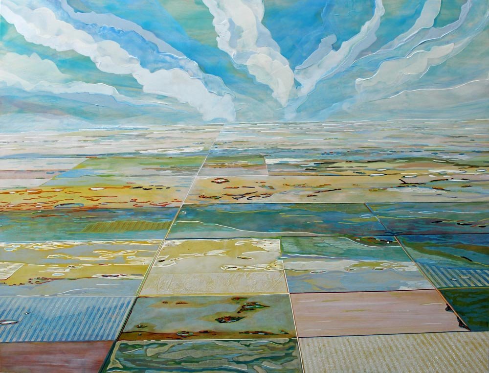 Skyhawk, Autumn Fields, 36" x 48", 2021