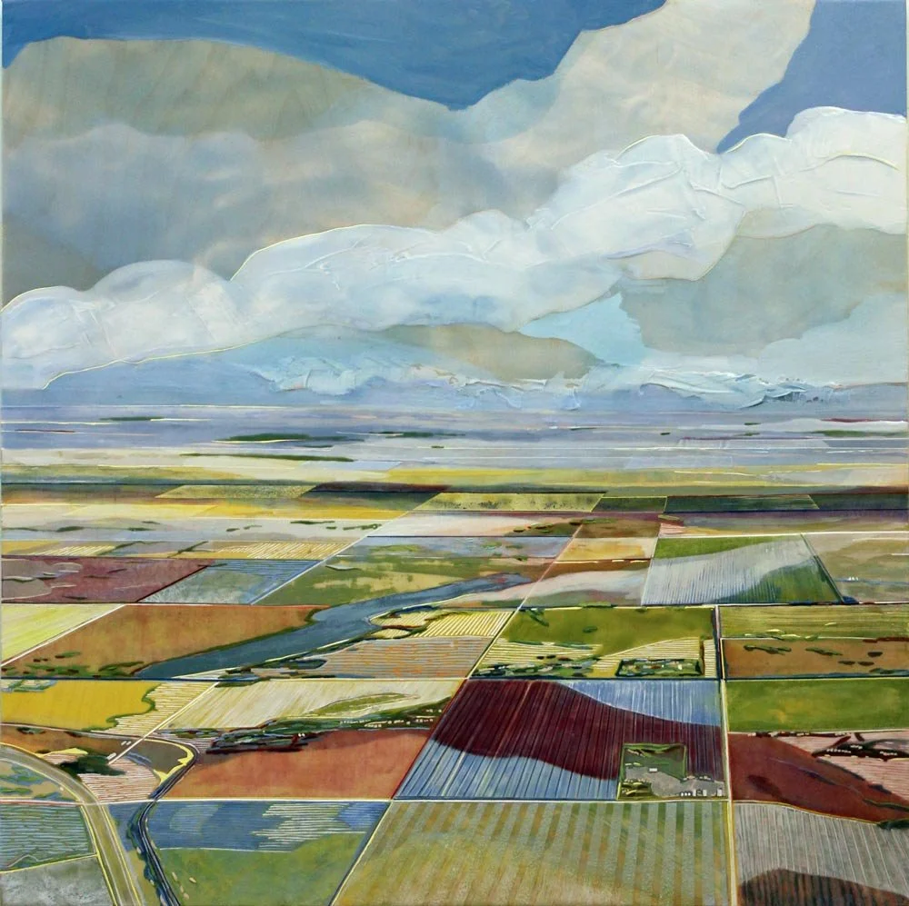 Skyhawk, Curve in the Road, 30" x 30", 2021