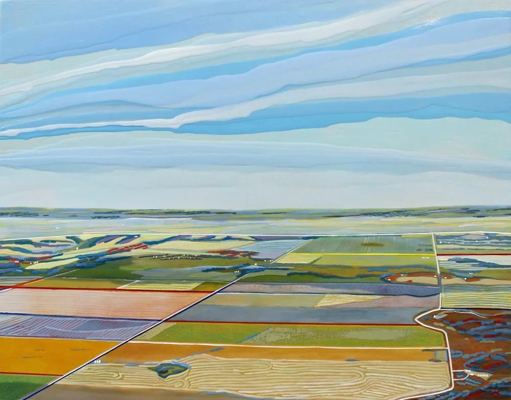 Skyhawk, There is Parkland in the Distance, 14" x 18", 2022