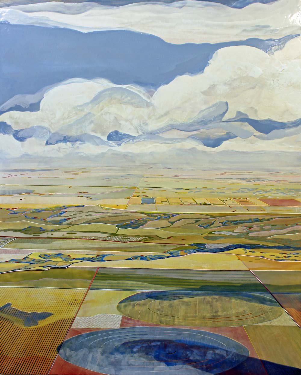 Skyhawk, Crop Circles, 60" x 48", 2022