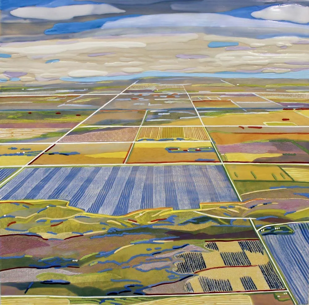 Skyhawk, Gully Edge, 12" x 12", 2022