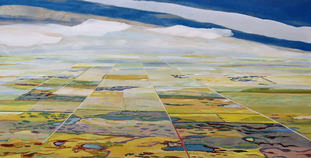 Skyhawk, Pastures, 24" x 48", 2022