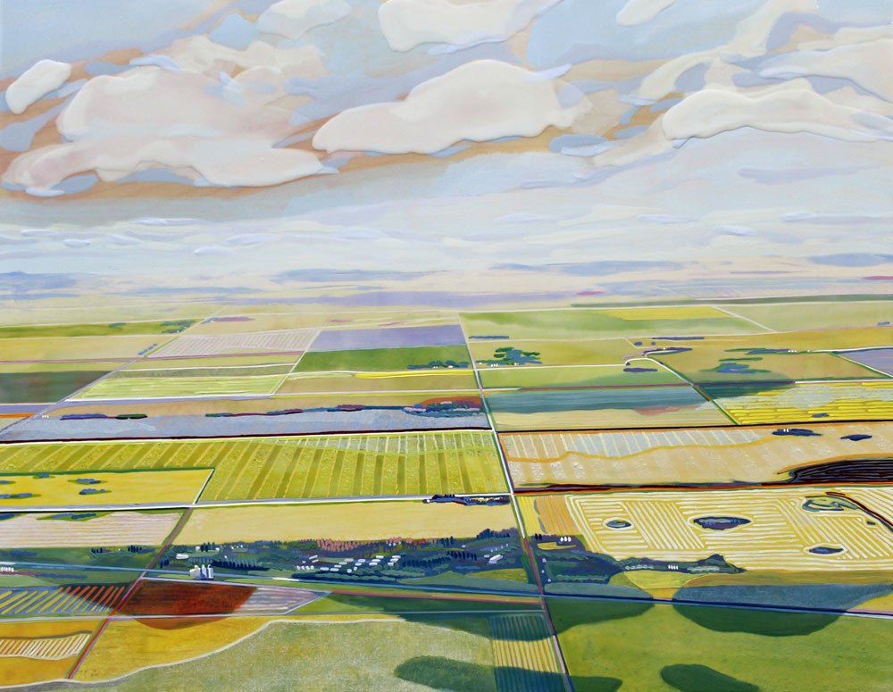 Skyhawk, The Alphebetical Rail Line, 18" x 24", 2022