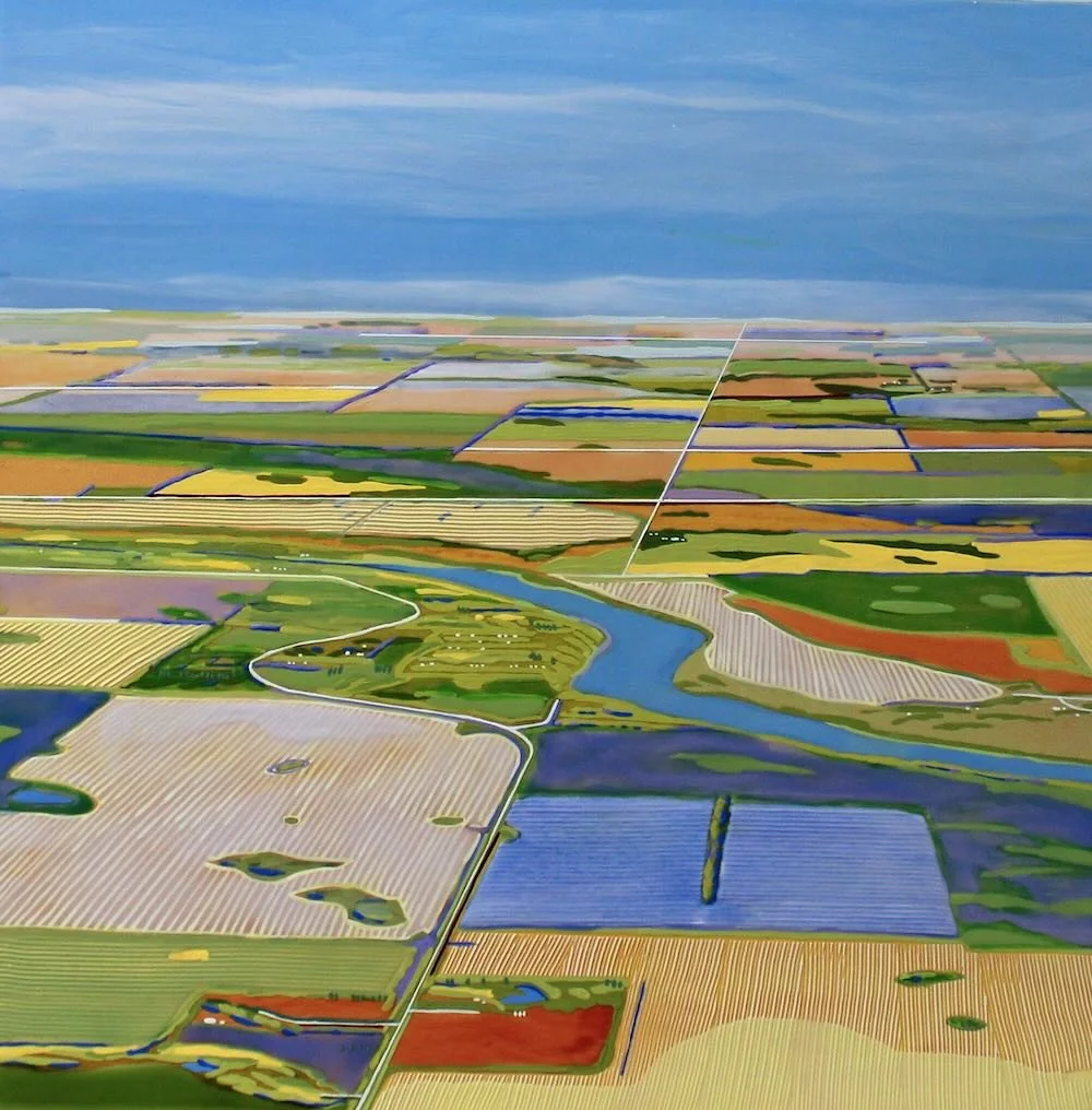 Edges, In the Arms of the River, 16" x 16"