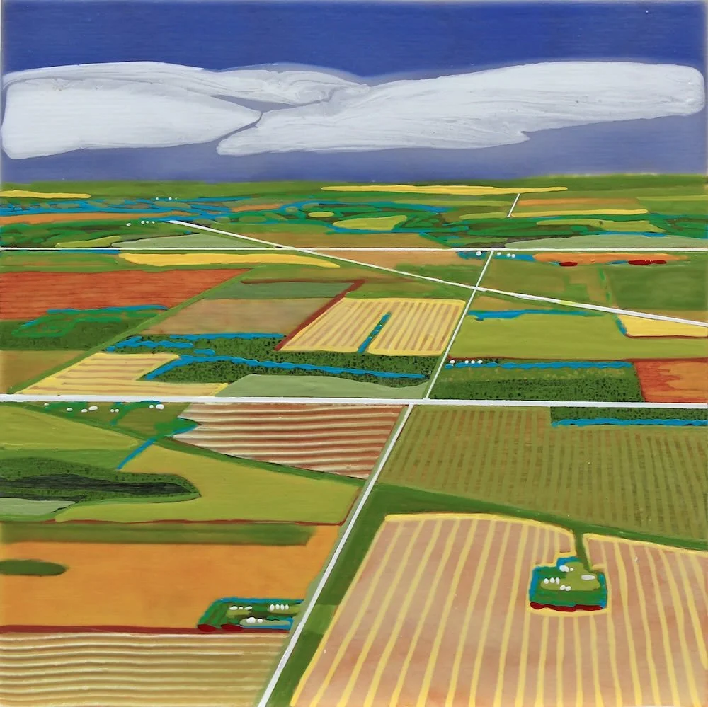 Edges, Natural, Treelines, 6" x 6"