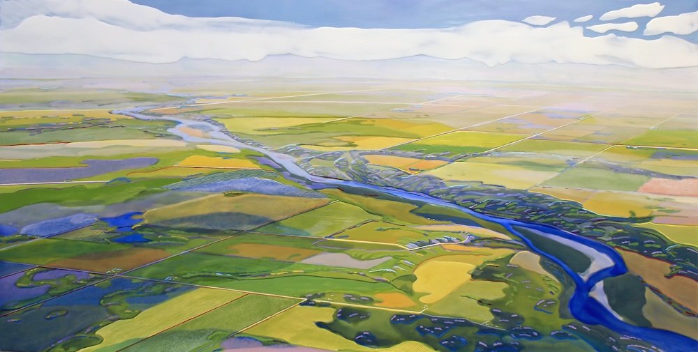 Edges, Winding North, 24" x 48"