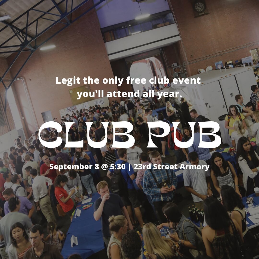 Get to know all of our MBA clubs this Thursday &hellip; it&rsquo;s club pub! And pregame for White Party while you&rsquo;re at it 😉