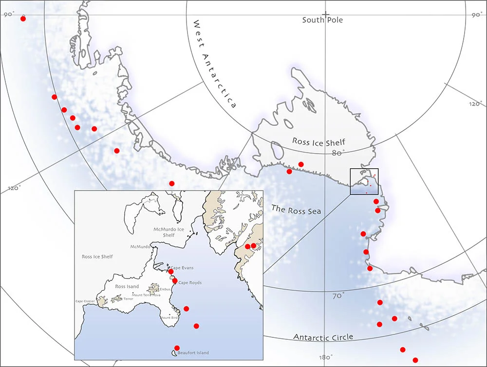 Painting Locations , Ross Sea, Phantom Coast.