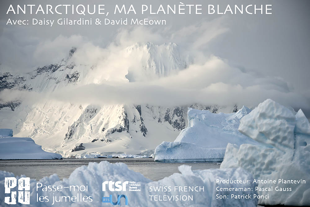 The documentary "Antarctica, my white Planet" featuring David an