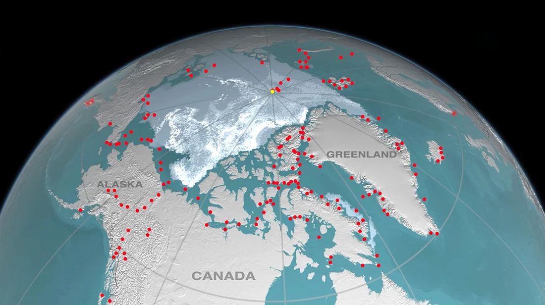Painting locations in the arctic by David McEown