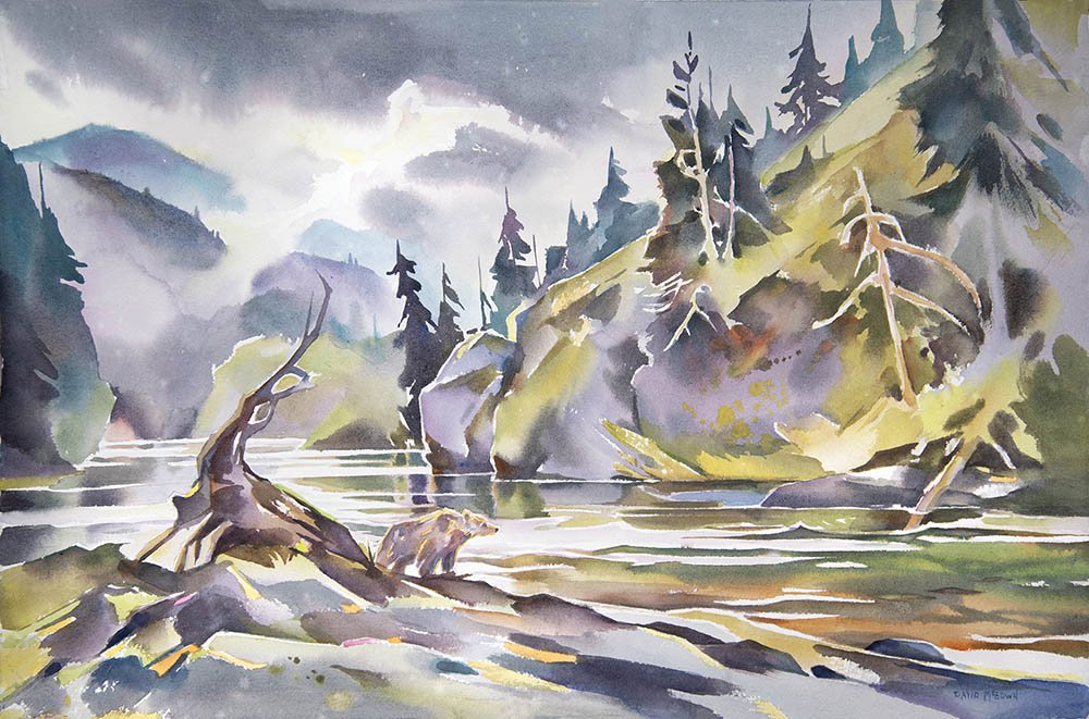 “Waiting for Salmon, Nakina River”