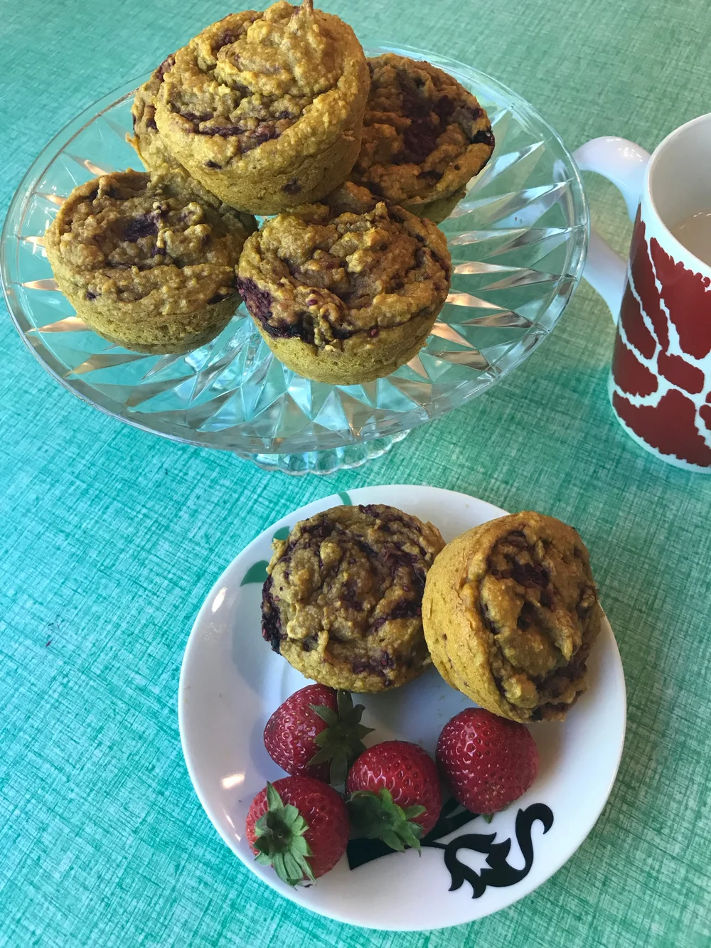 Peanut Butter And Jelly Blender Muffins With Nut Free Option