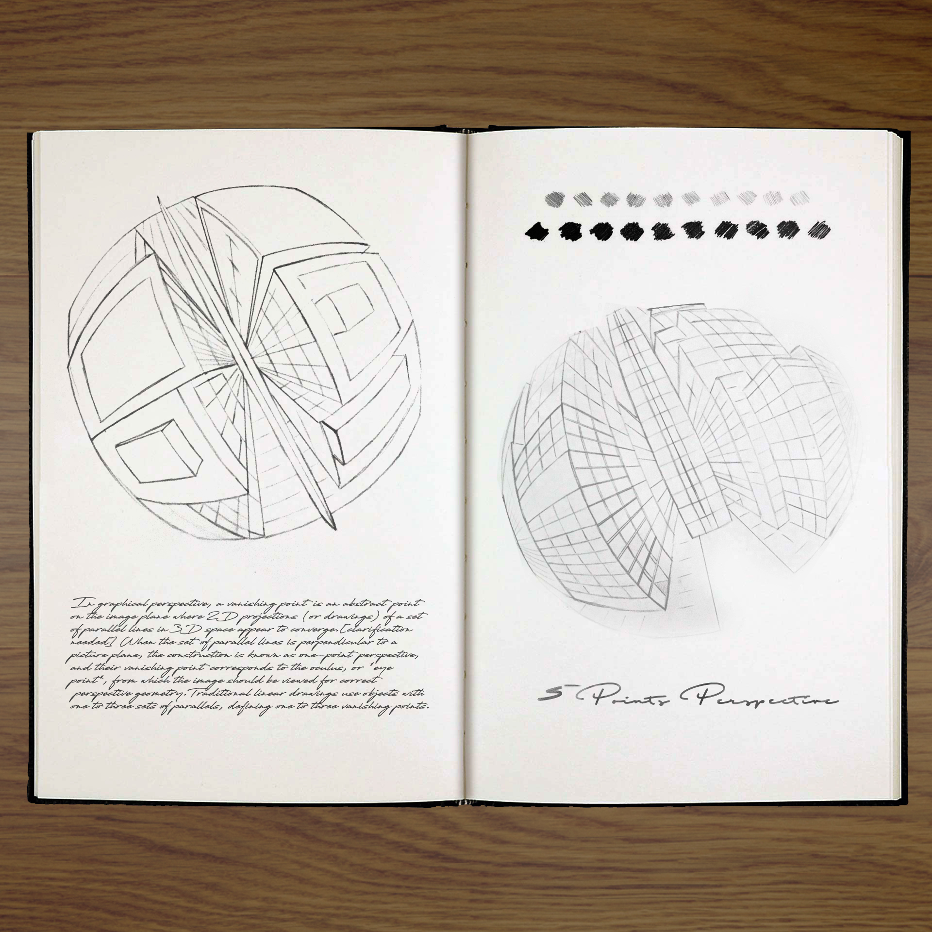 5 Point Perspective - Pencil
