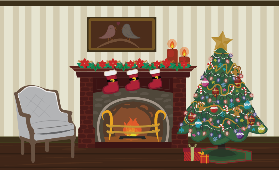 “Pink Lemonade” - Rowdy Nature - Christmas BG - Vector