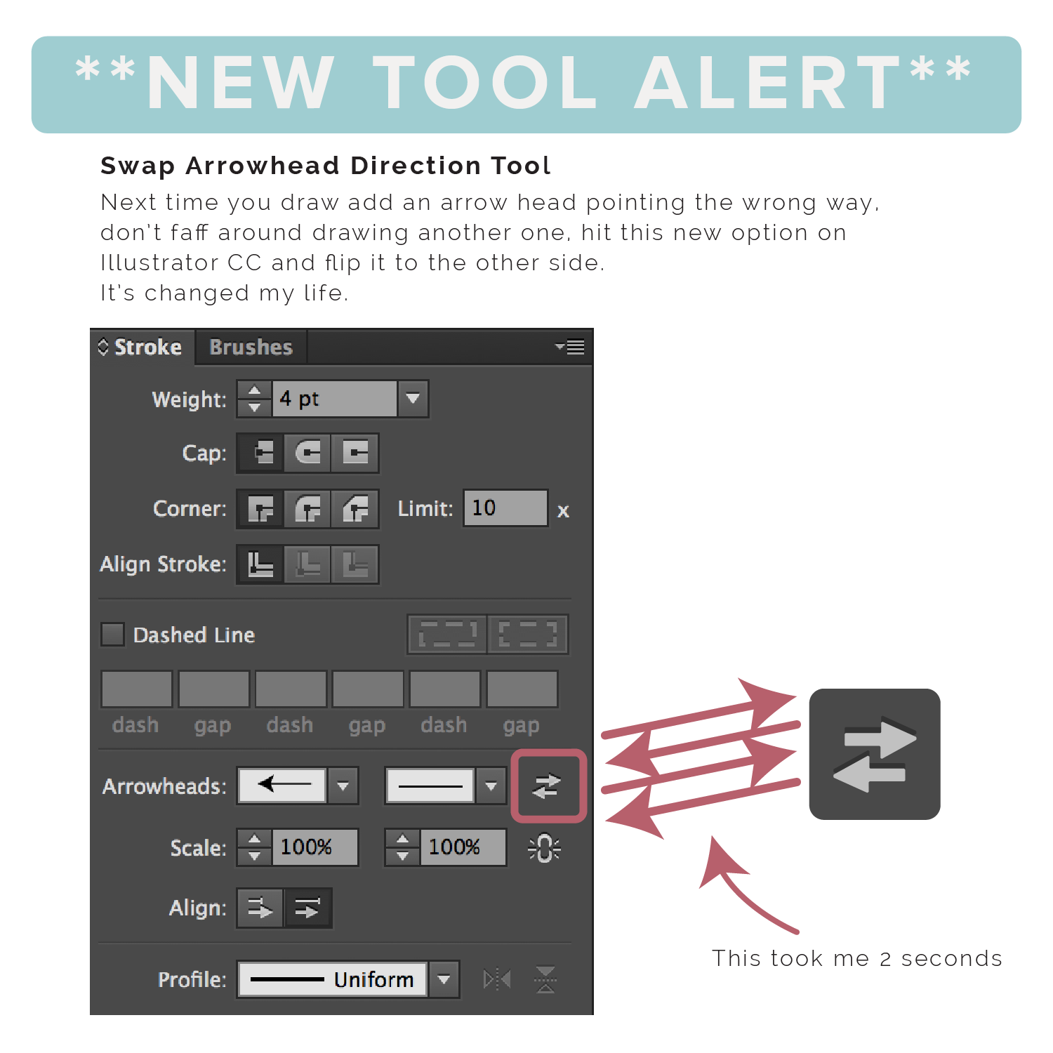 Swap Arrowhead Direction Tool