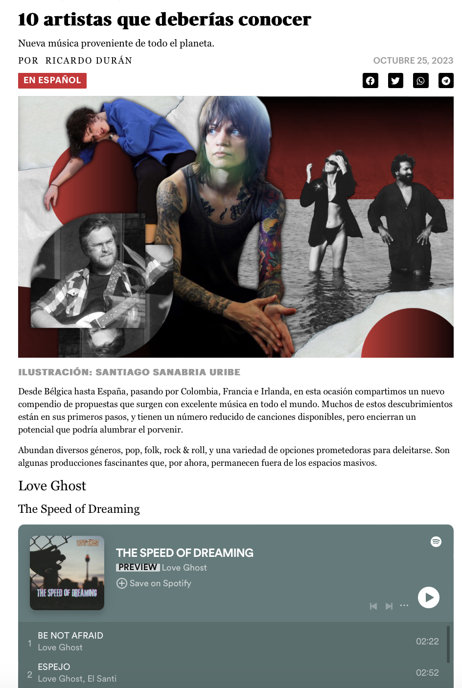 Rolling Stone Magazine: "THE SPEED OF DREAMING" pick of the week