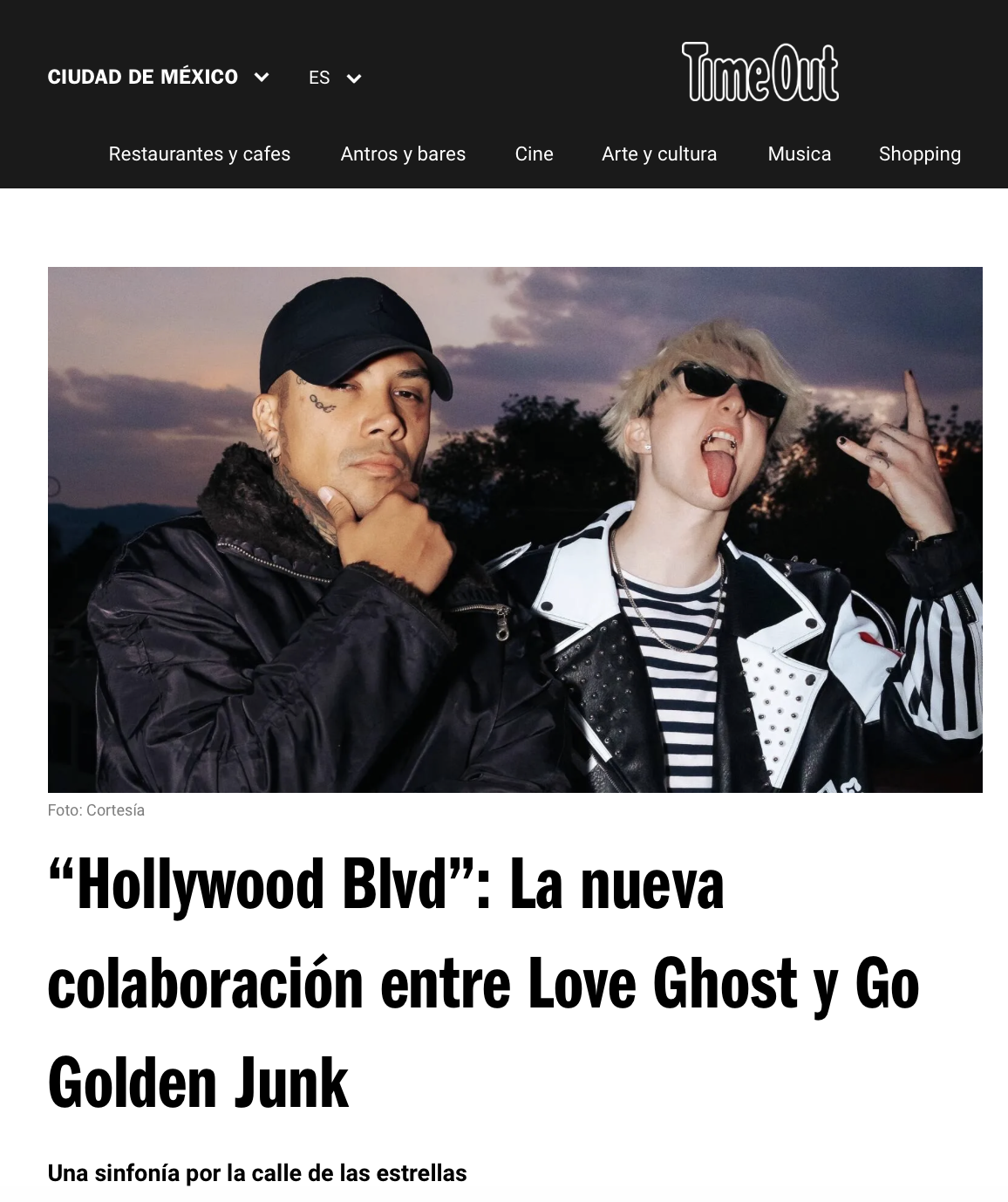TimeOut Mexico: "a sonic masterpiece created by two forces on the music scene"