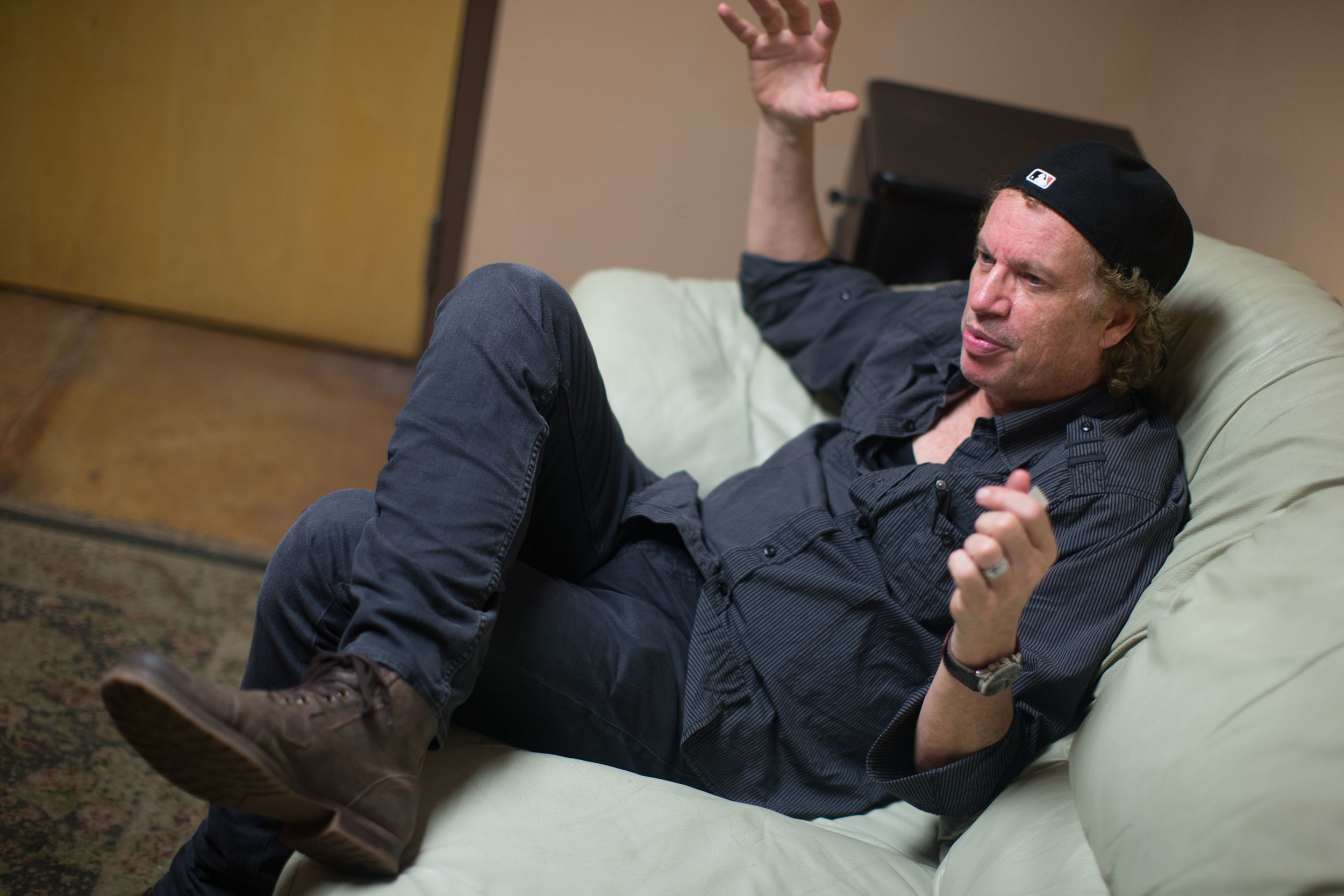 Jimmy Hall, of Wet Willie, sits in the green room at The Crazy Bull music venue in Macon, Ga. Wet Willie had a song called "Keep on Smilin," which reached the Top 10 on the Billboard Charts in 1974. They had numerous other hits that reached the top 100 on music charts.