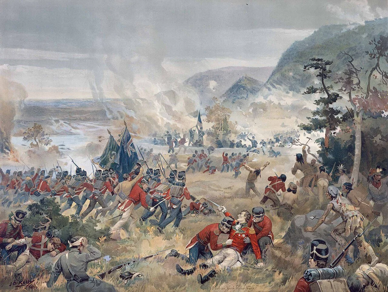RANGERS ROADS: Push On, Brave York Volunteers - Queenston Heights, 1812