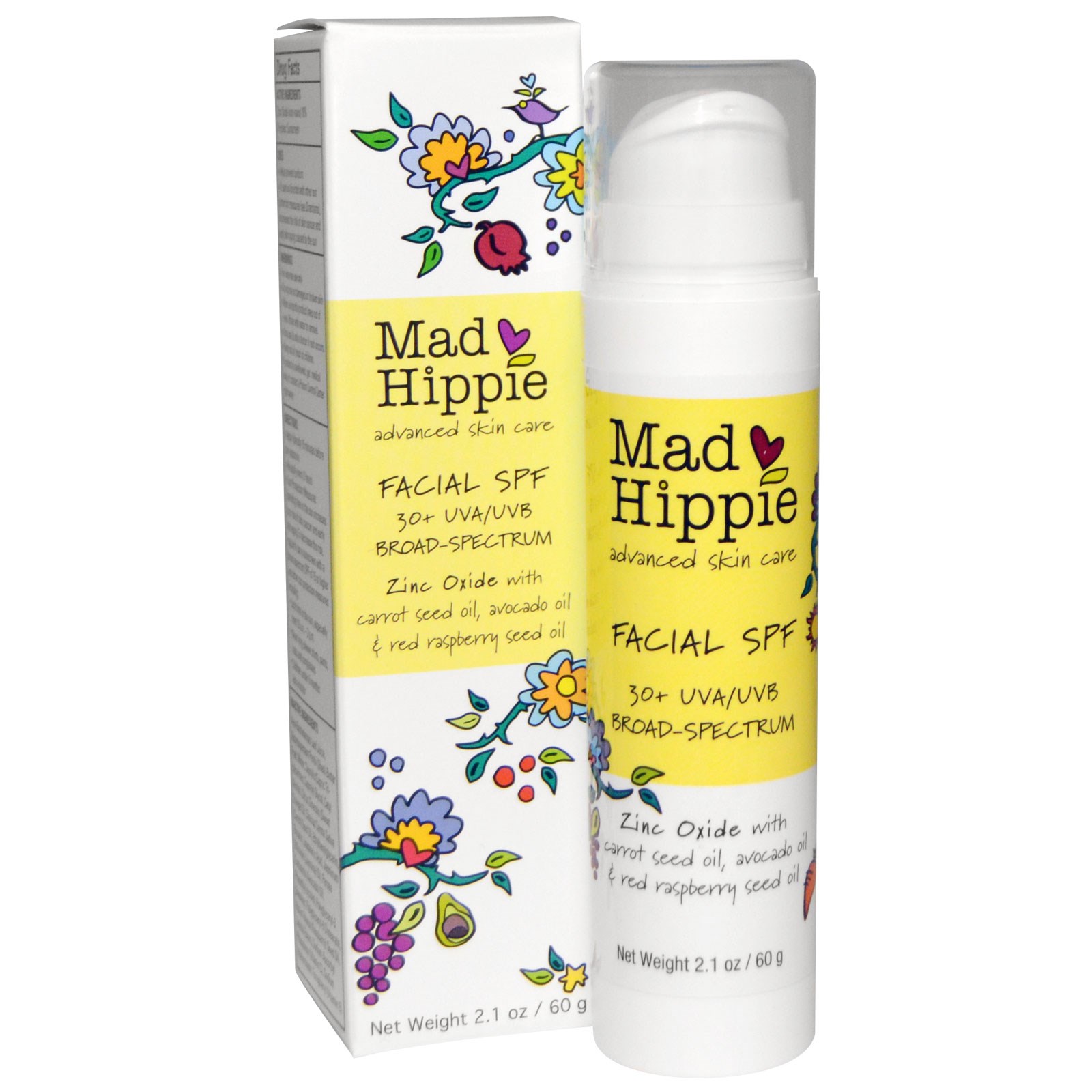 We recommend Mad Hippie facial SPF 30+, UVA/UVB Broad Spectrum protection with Zinc Oxide, carrot seed oil, avocado oil, and red raspberry seed oil.&nbsp;