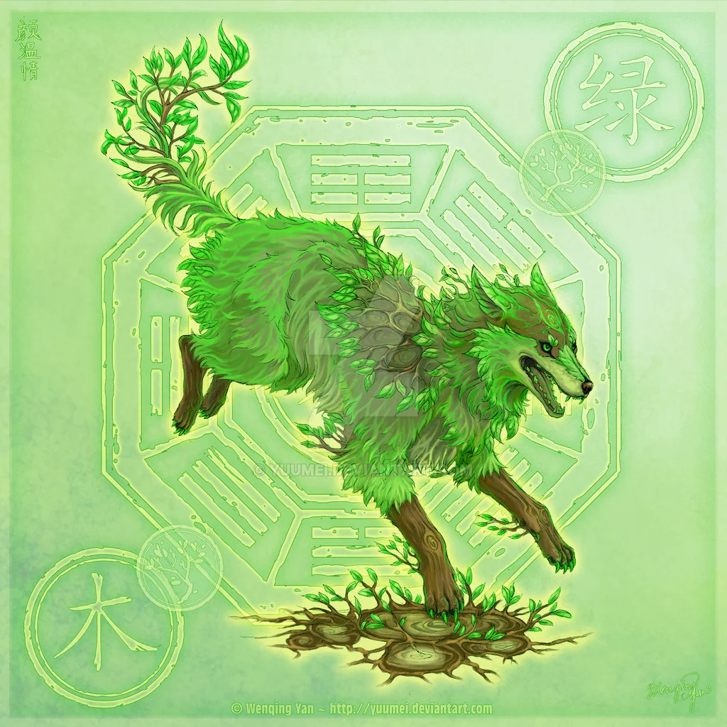 elemental earth wolf