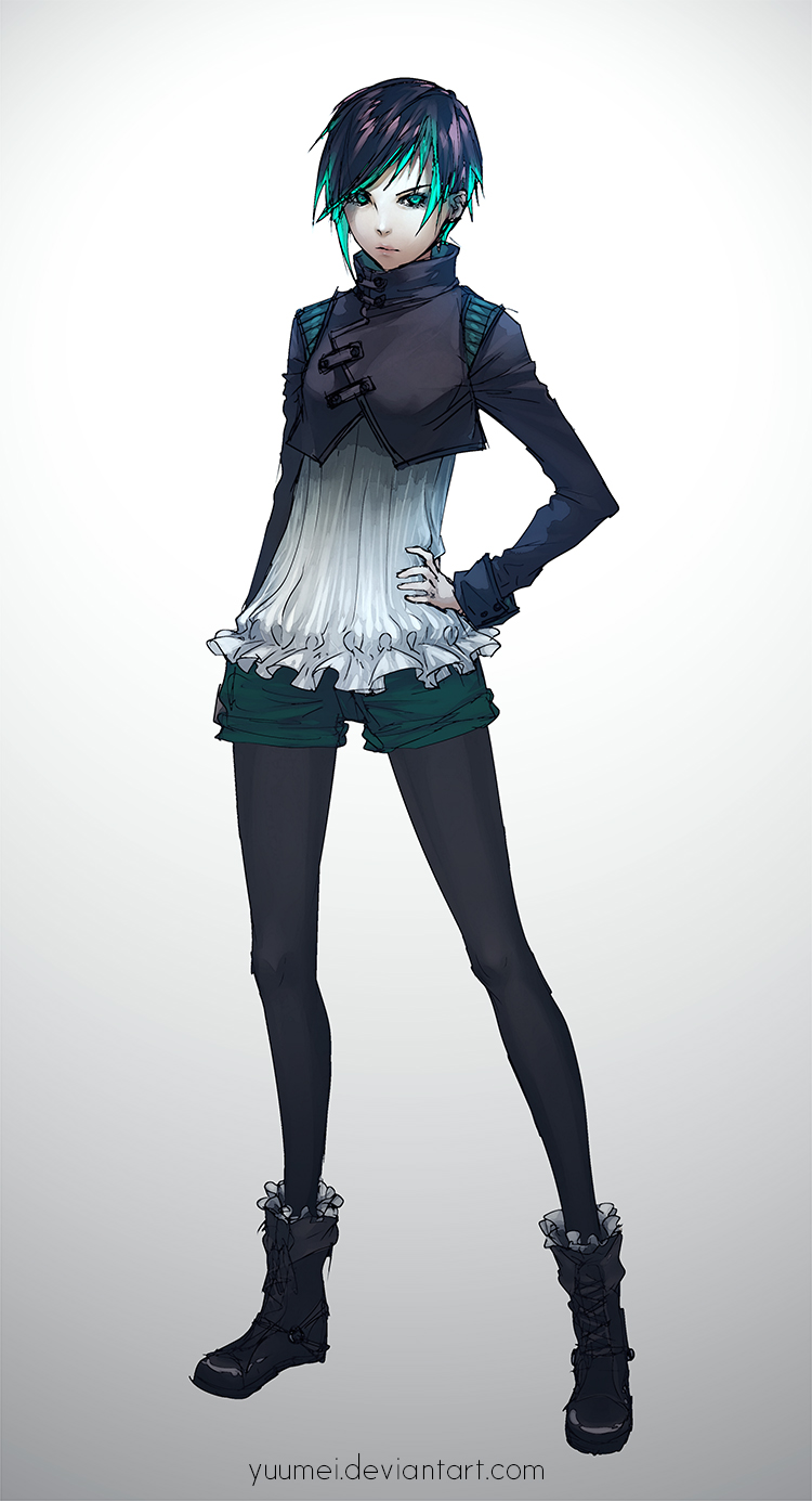 Victorian Cyberpunk Outfit Design — Yuumei