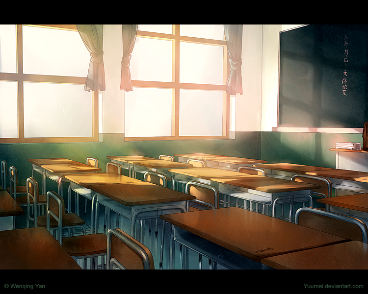Class room anime Background by H-xz on DeviantArt